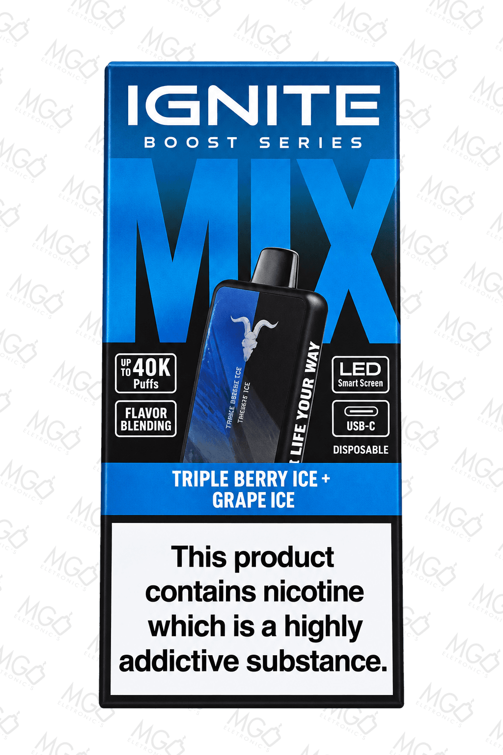 IGNITE V400 Boost V-Mix – 40000 Puffs – Pod Descartável